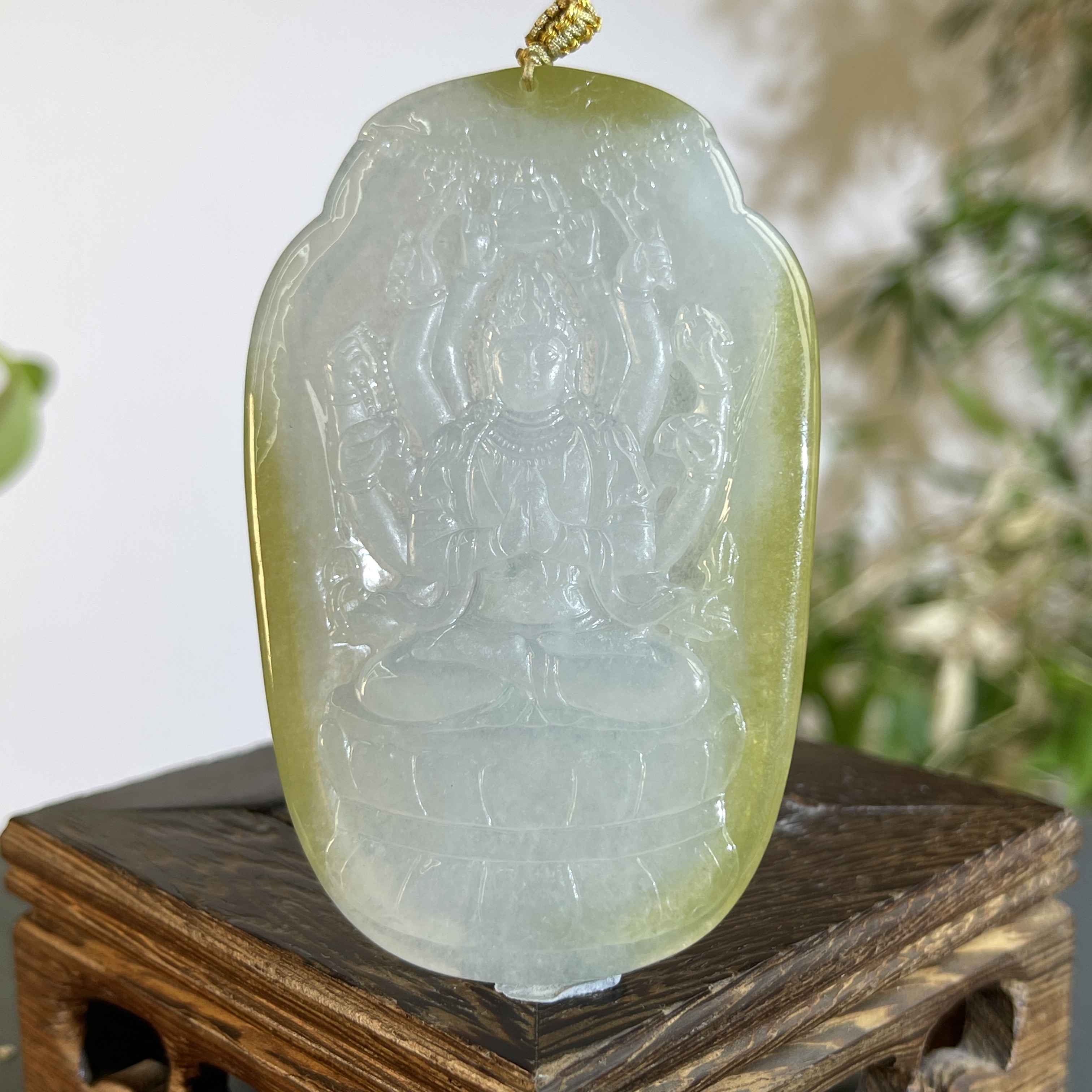 JTW22-155 天然缅甸A货翡翠 千手观音