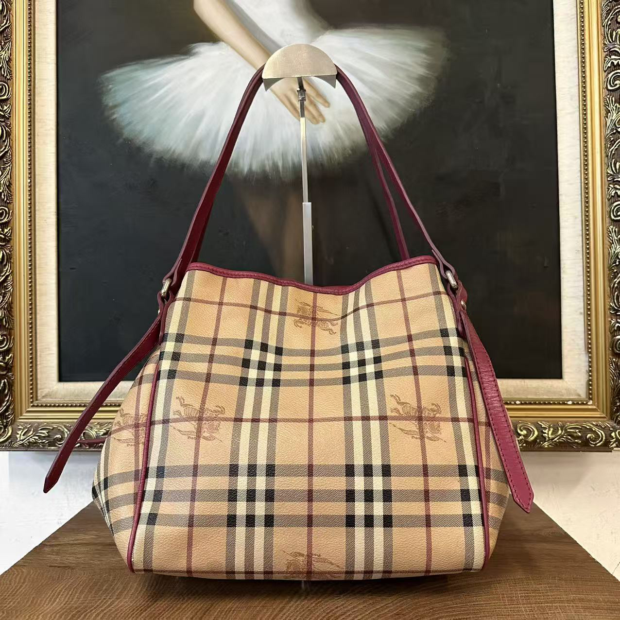 95新 BURBERRY/博柏利 巴宝莉单肩包/007186/尺寸28*24