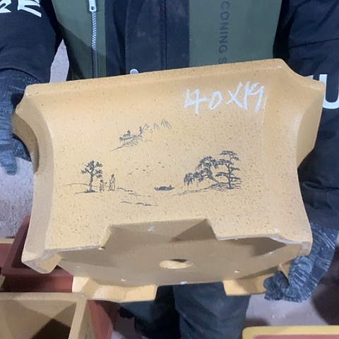 紫砂花盆手工制作