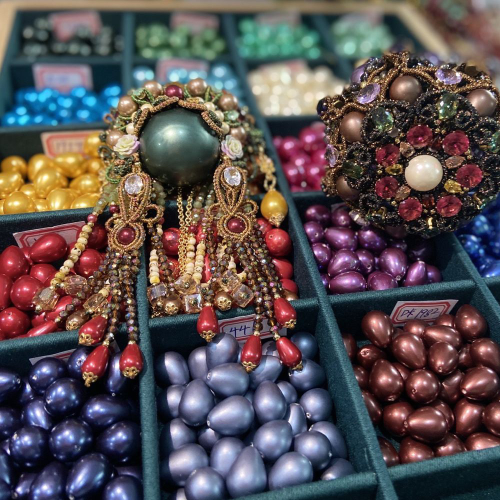 小号水滴珠手工diy半成品贝壳珠手工编织·刀马旦配珠