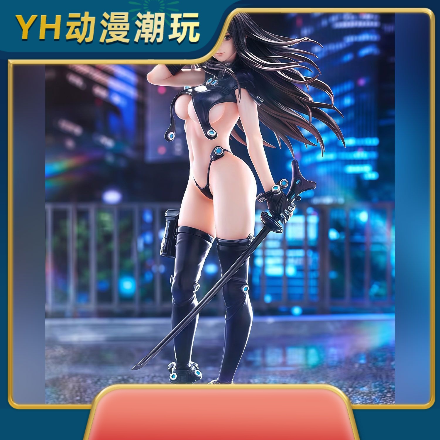 下平玲花25CM 杀戮都市 美少女动漫GK模型潮玩摆件二次元机箱桌搭