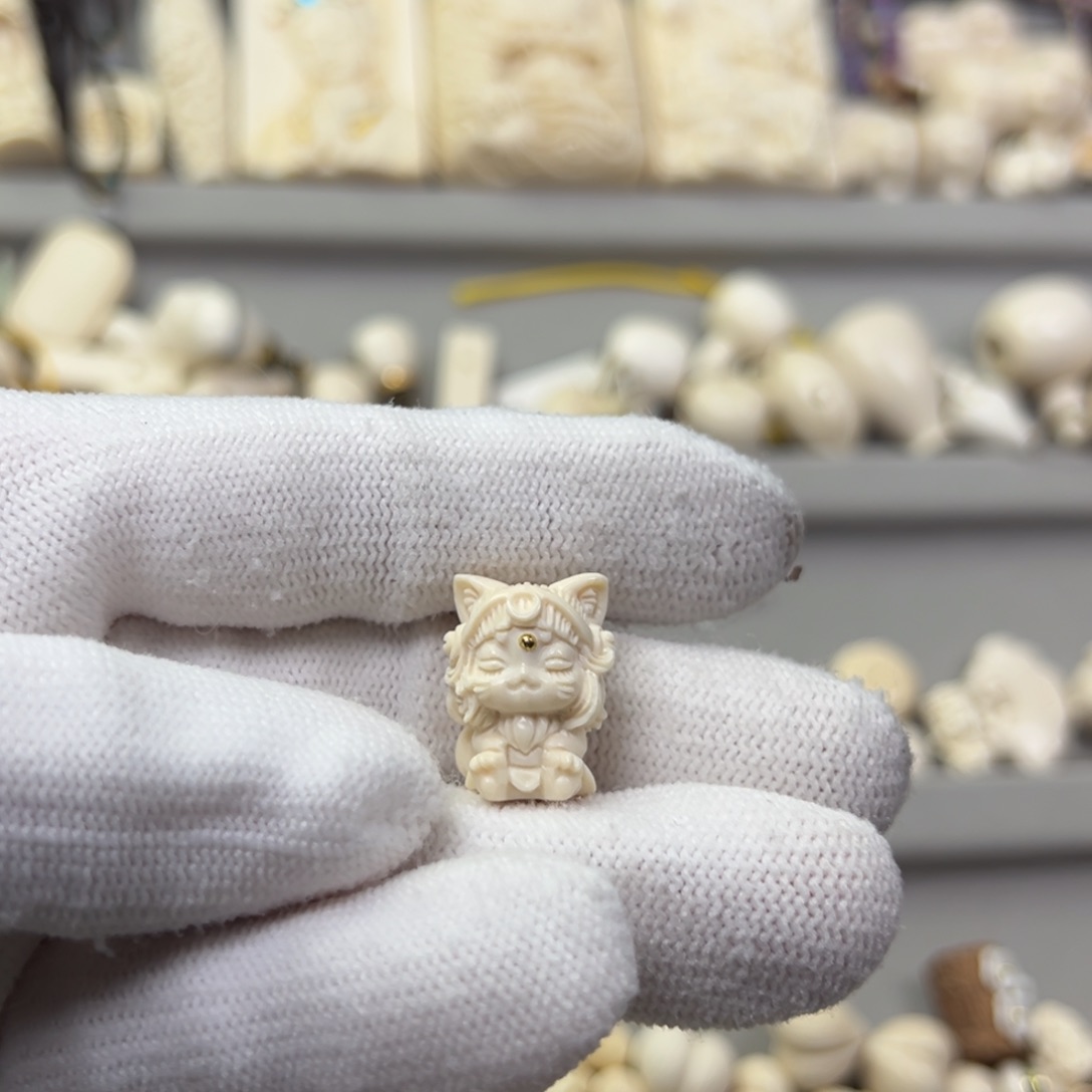 考***啦猛犸象牙吊坠15mm解忧兽