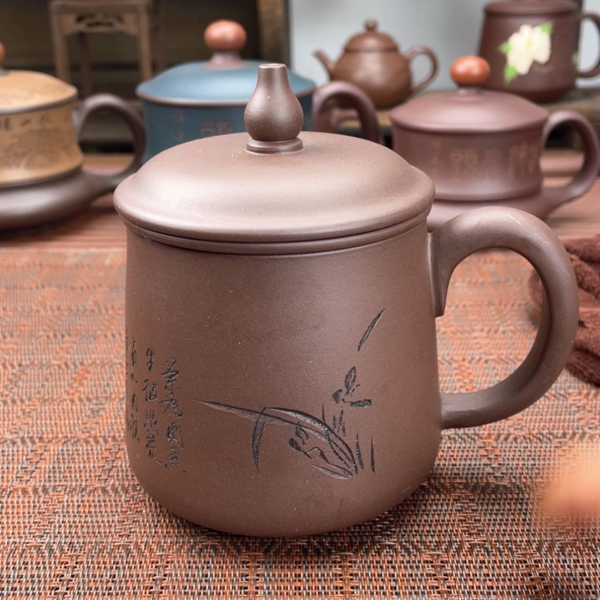 【闪购商品】紫砂茶杯宜兴原矿紫砂盖杯微瑕