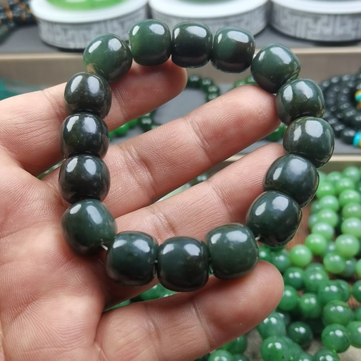 和田玉未镶嵌手链