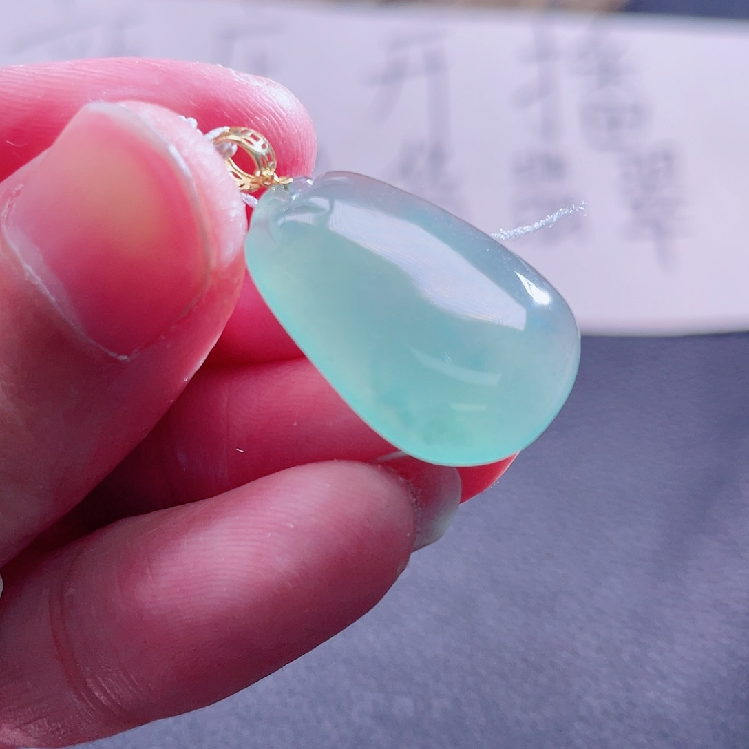 翡翠颈饰18K金镶嵌7878787878