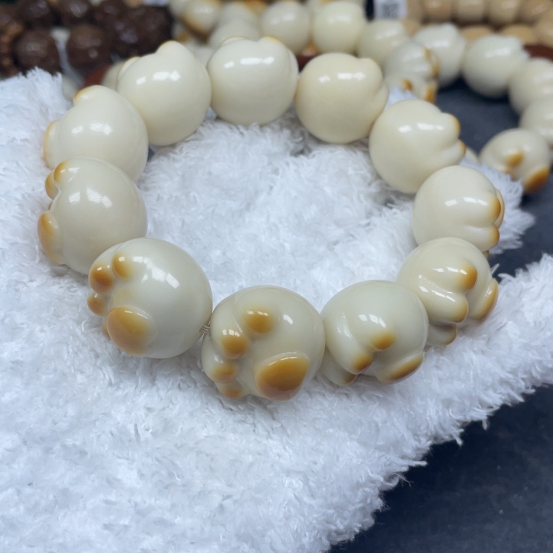 菩提根/象牙果手串12.11.31微瑕猫爪
