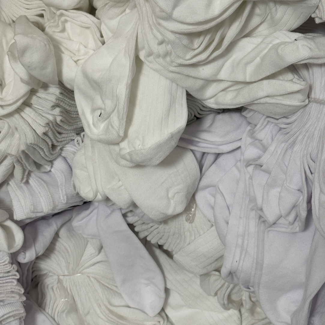 白色男女通用微脏袜子