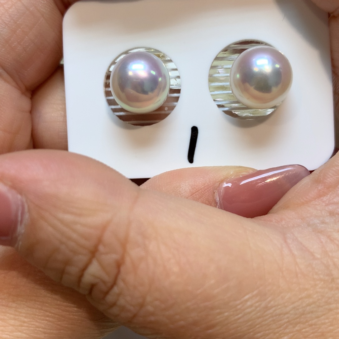 海水珍珠耳饰18K金镶嵌