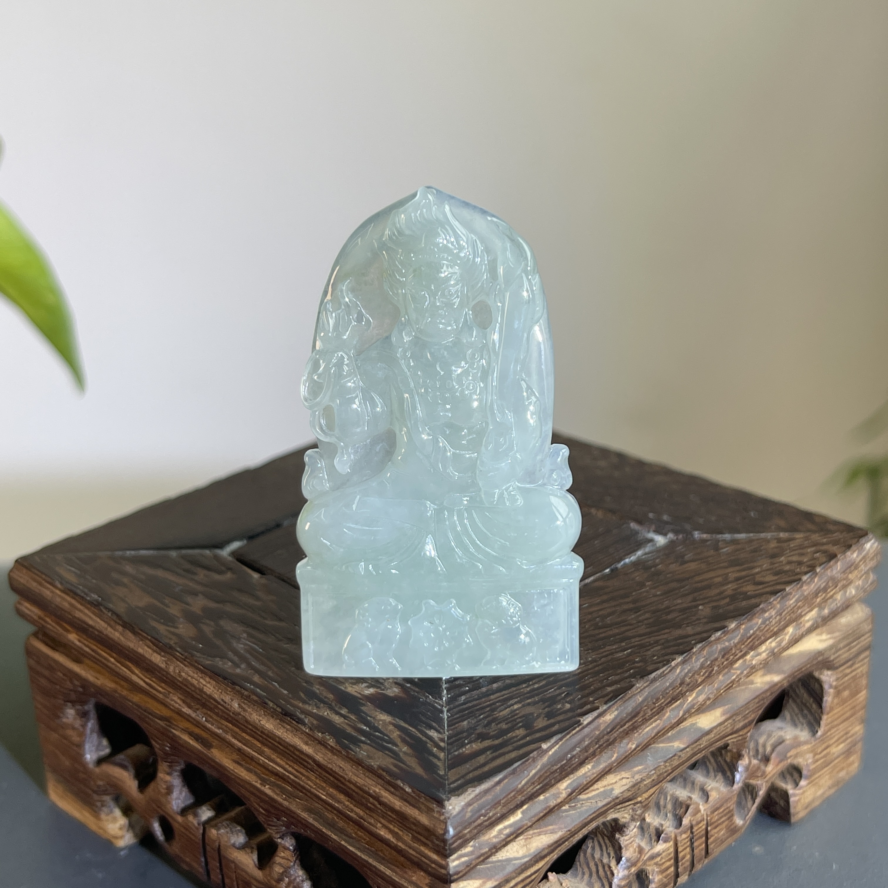 JTW07-72 天然翡翠缅甸A货 不动明王