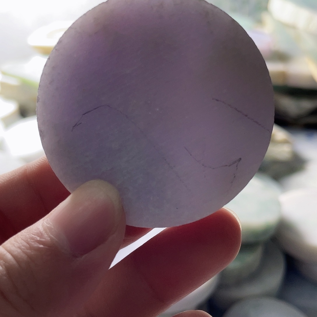 翡翠颈饰未镶嵌毛料34