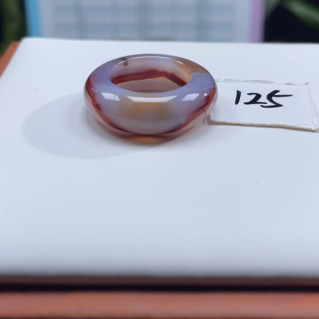 玛瑙/玉髓未镶嵌戒指Z16.2港12