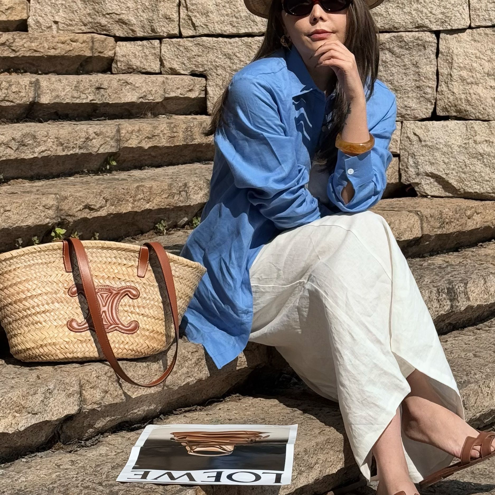 【TT-NATURE】白色100亚麻半身裙休闲百搭ins春夏时尚洋气老钱极简