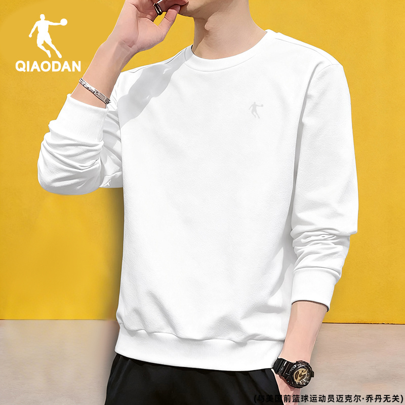 乔丹卫衣男款冬季2025新款官方正品针织休闲上衣圆领长袖运动衣