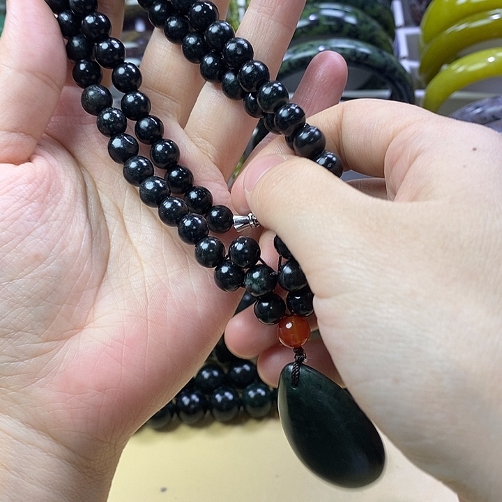 蛇纹石玉未镶嵌套链