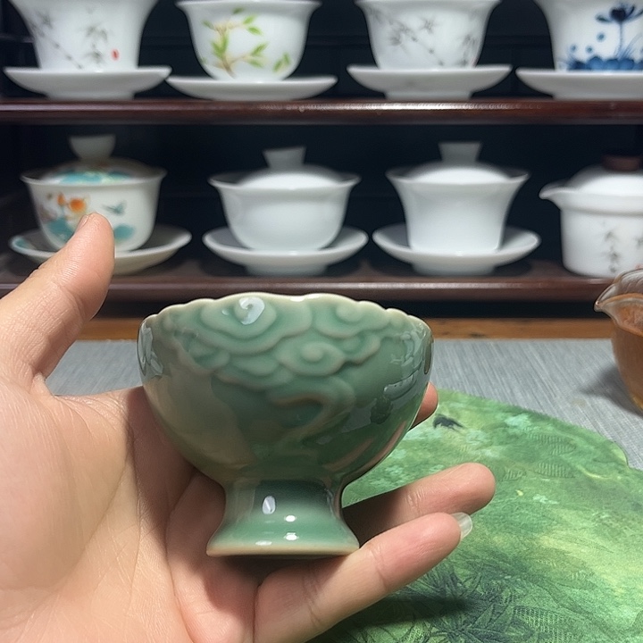 青瓷茶具茶杯茶杯