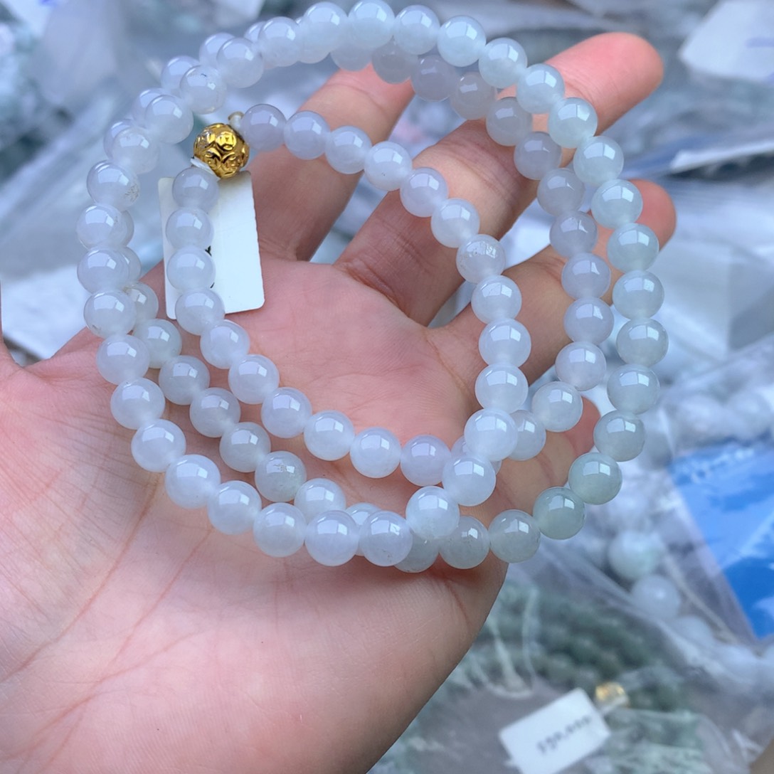 未镶嵌手串定制翡翠