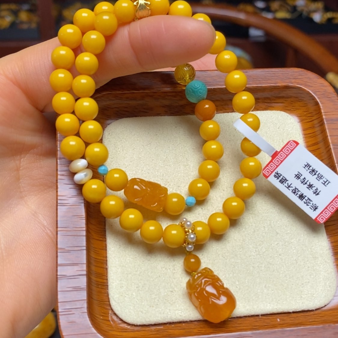 【闪购商品】蜜蜡手链未镶嵌手串