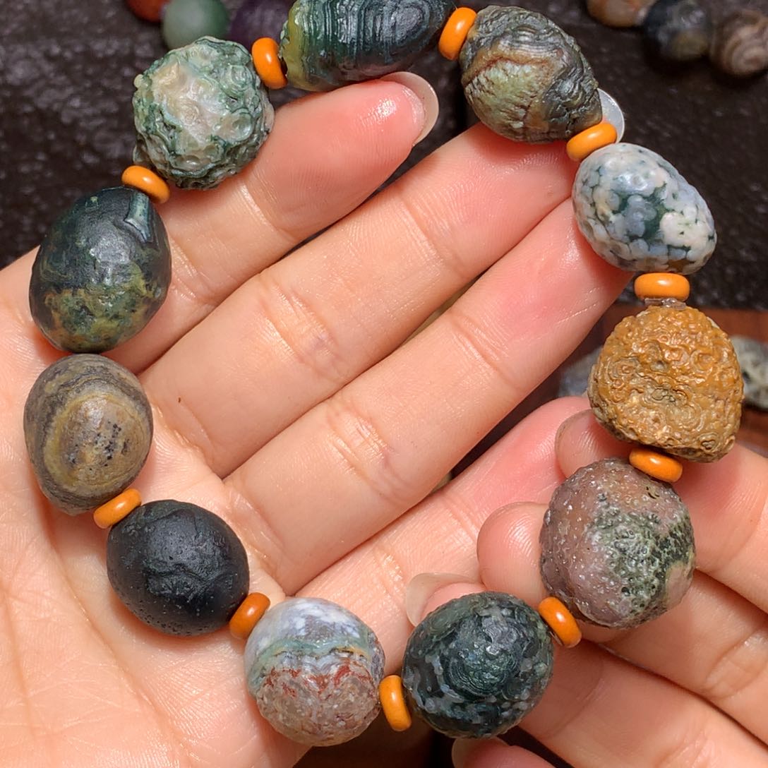 未镶嵌玛瑙/玉髓珠宝半成品