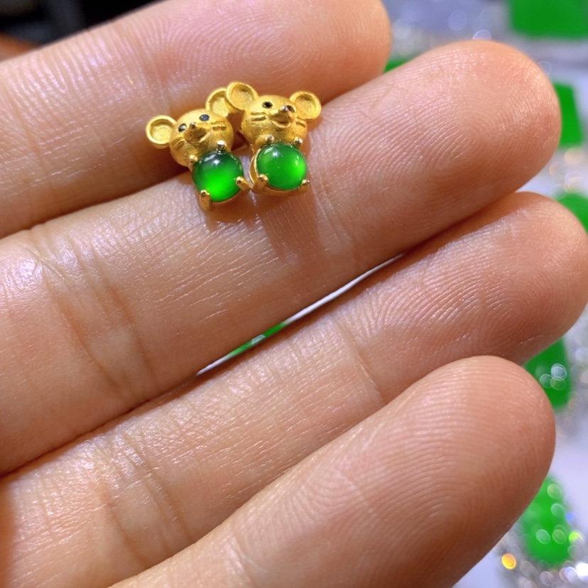 【闪购商品】翡翠挂件银S925镶嵌天然翡翠