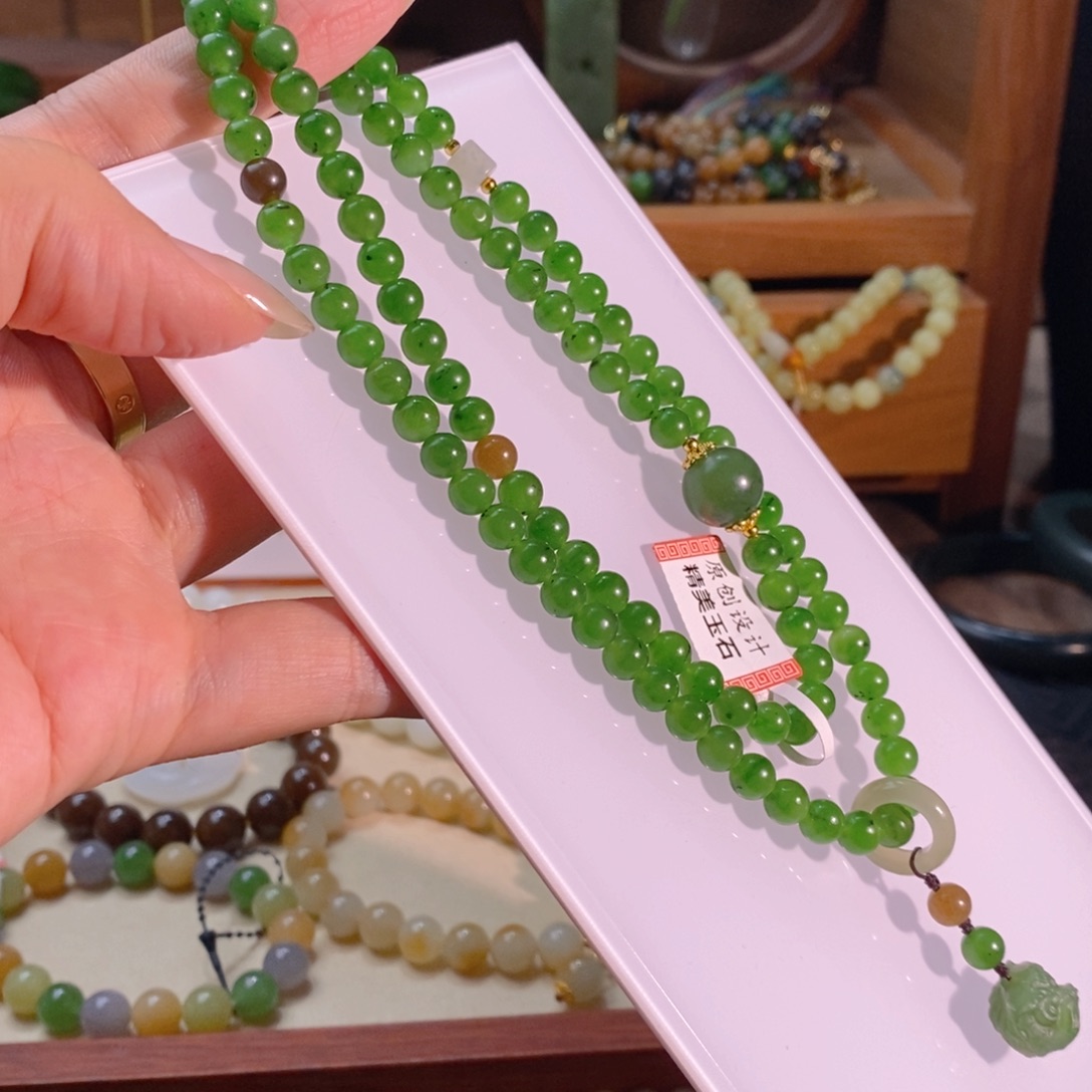 和田玉未镶嵌手链