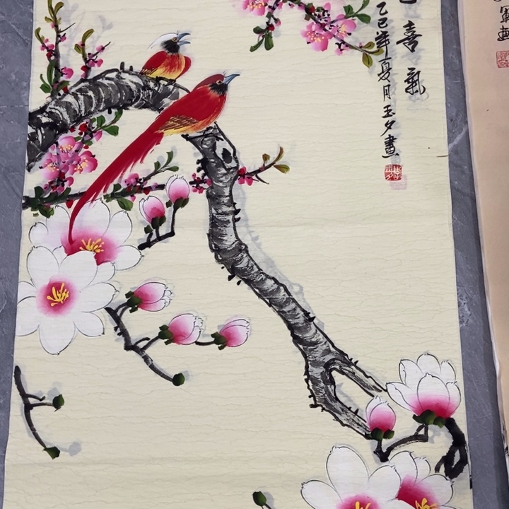 枕书斋画廊的直播间