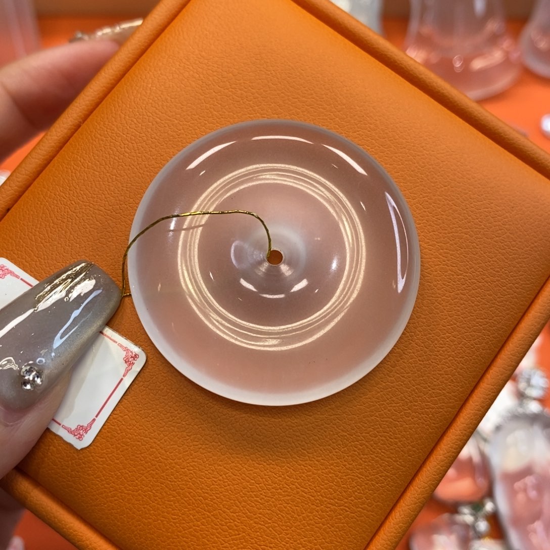 石英质玉平安扣未镶嵌哟**…