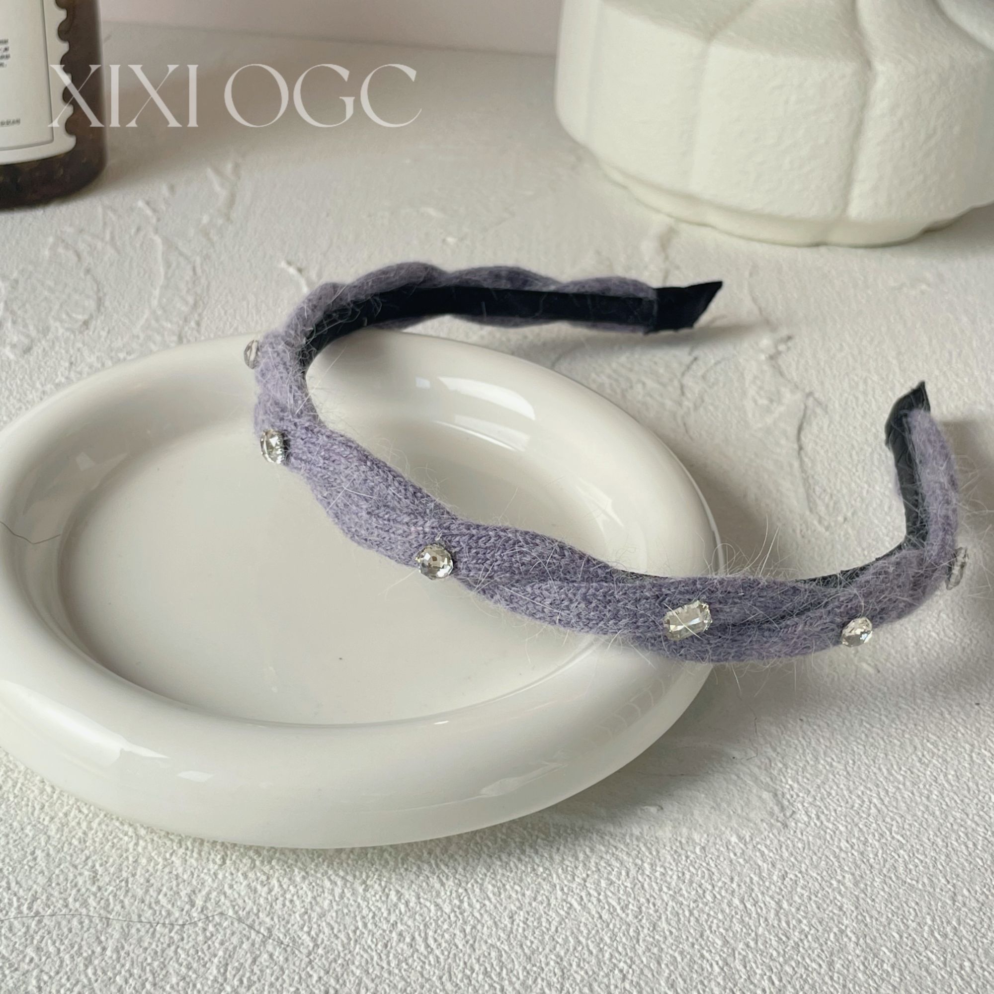 西西的饰界 | 韩系温柔百搭少女紫色气质优雅发箍法式