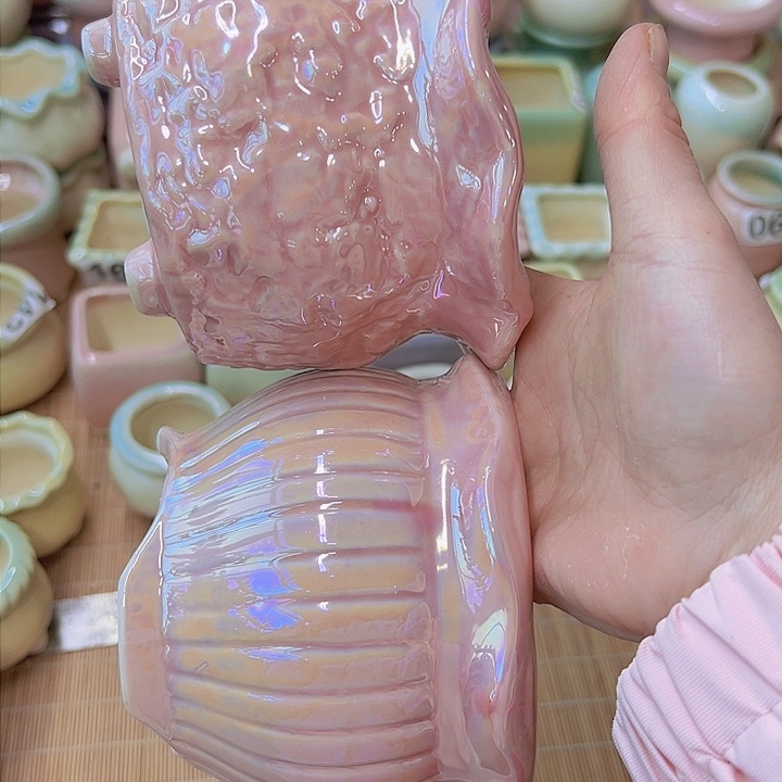 红陶陶瓷花盆当场满12包邮