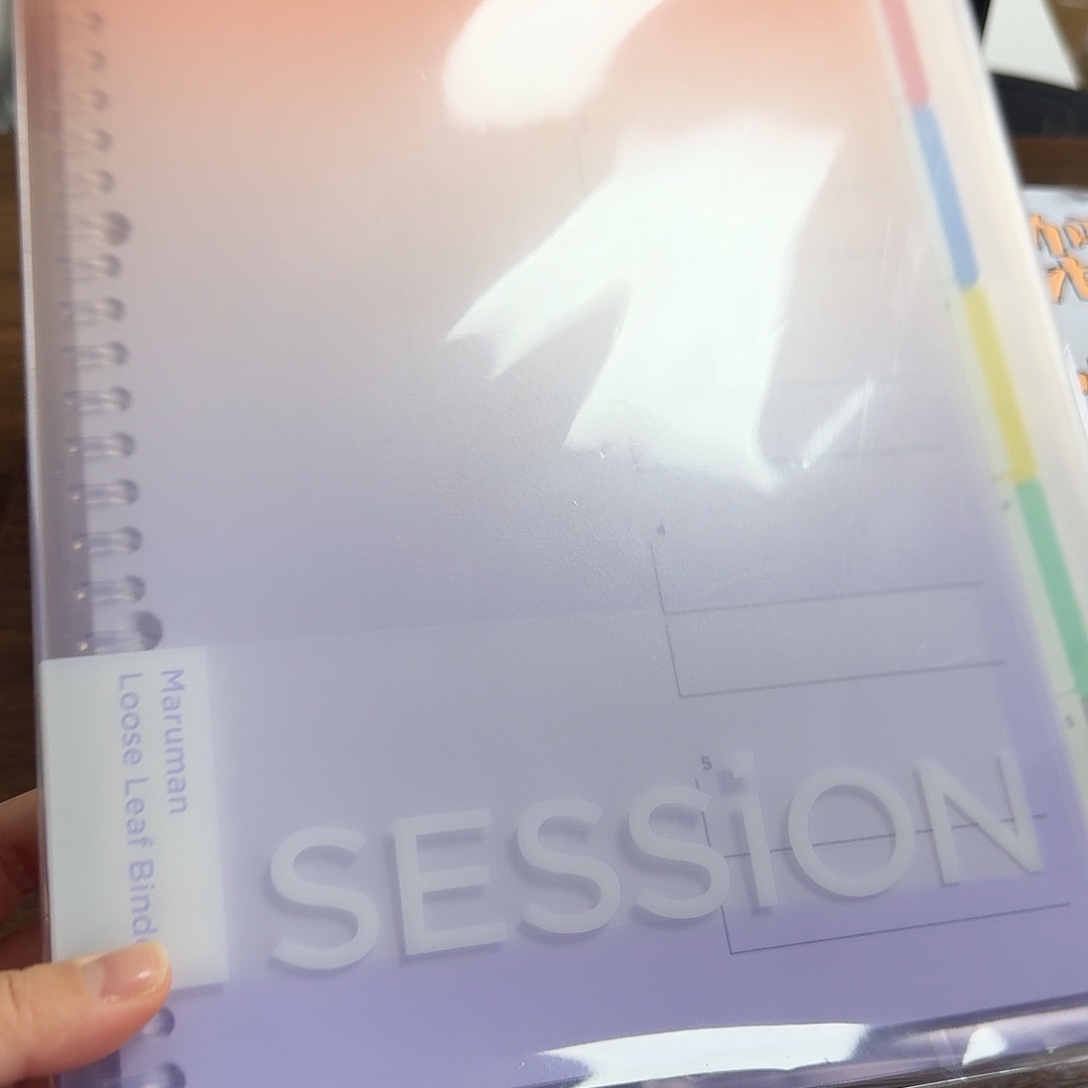 满了文b五 粉紫色 活页本 一本