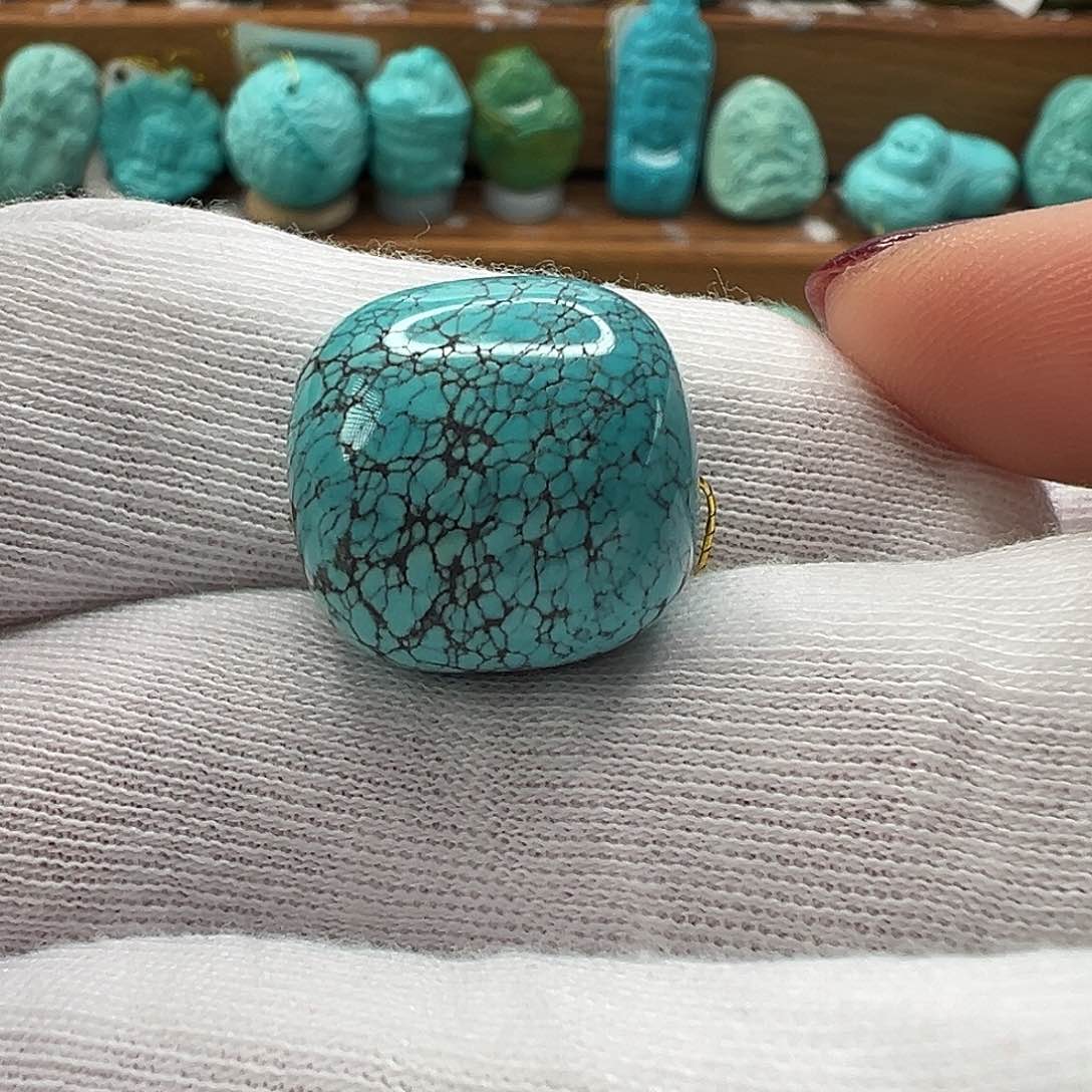 绿松石桶珠 未镶嵌