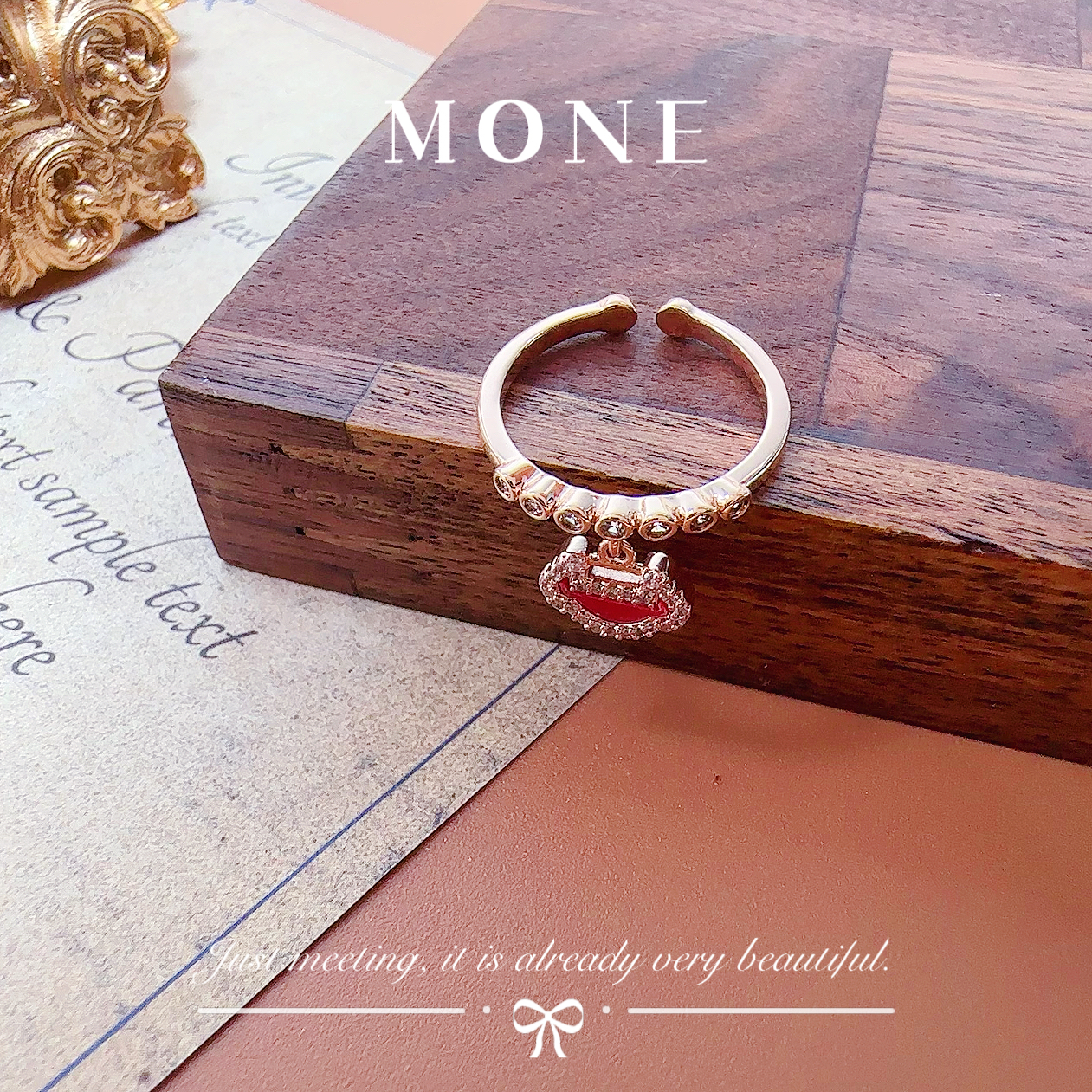 铜合金珐琅戒指 5103 法★【平安锁】 ALIX 爱丽斯 限定 戒指