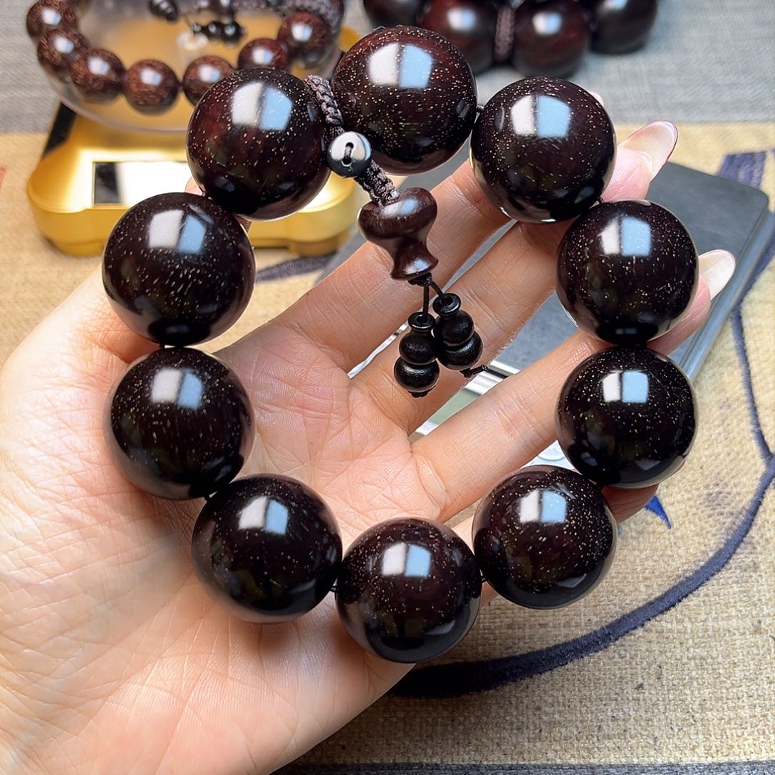 檀香紫檀（小叶紫檀）2.5 10颗满天星