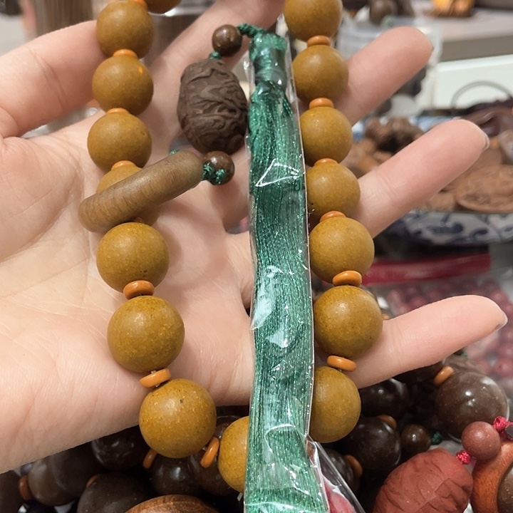 泥塑合香珠栀子花手持1.5