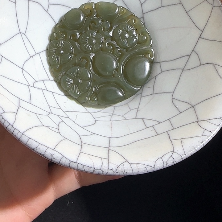 瓷片摆件恭喜发财工艺结缘3