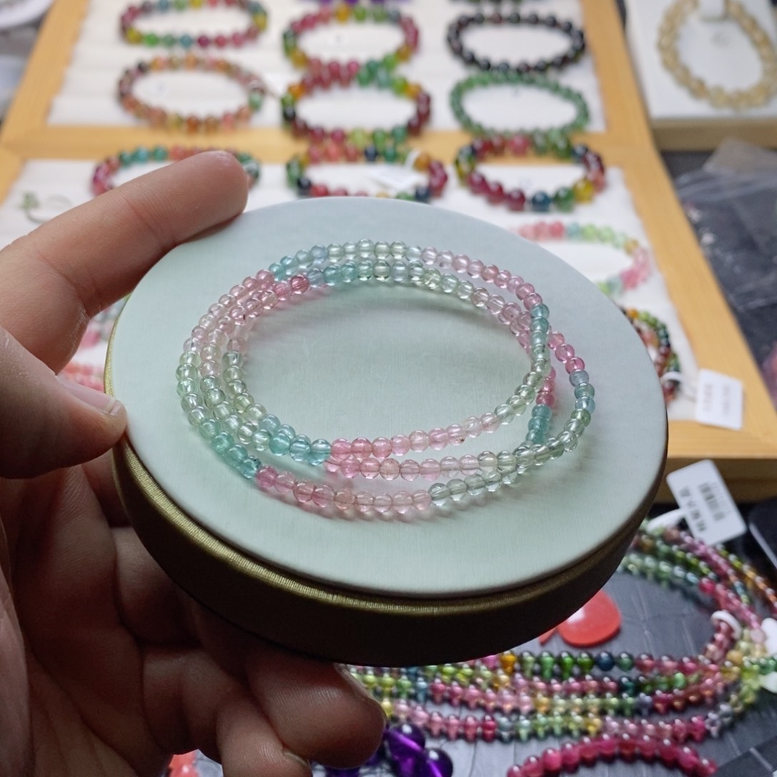 碧玺碧玺手链未镶嵌