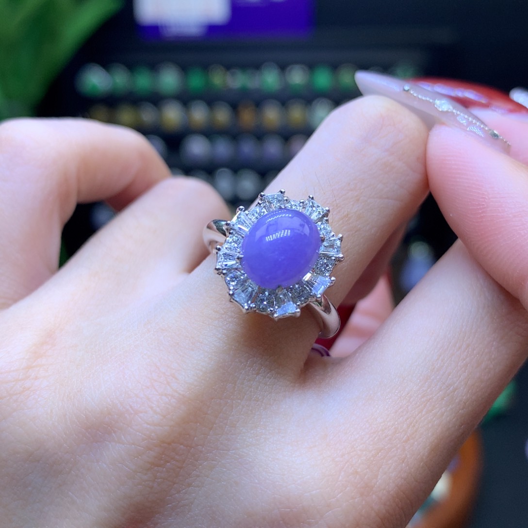 翡翠颈饰18K金镶嵌天然