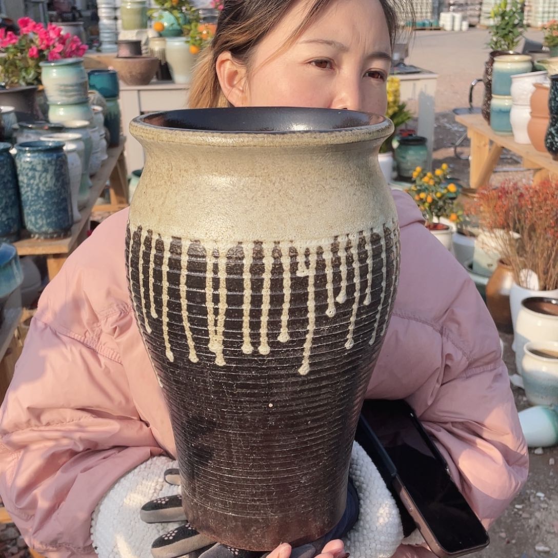 红陶王嫂花盆0204-526