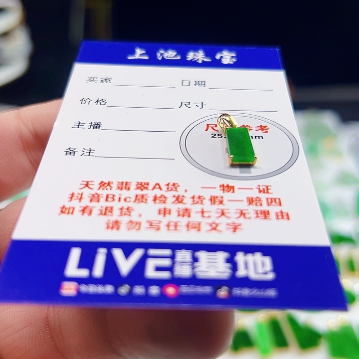 颈饰18K金镶嵌翡翠翡翠