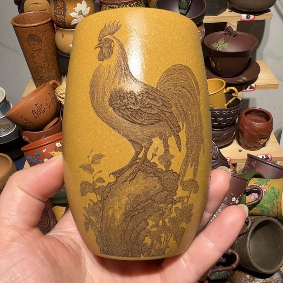 紫砂茶杯宜兴紫砂主人杯