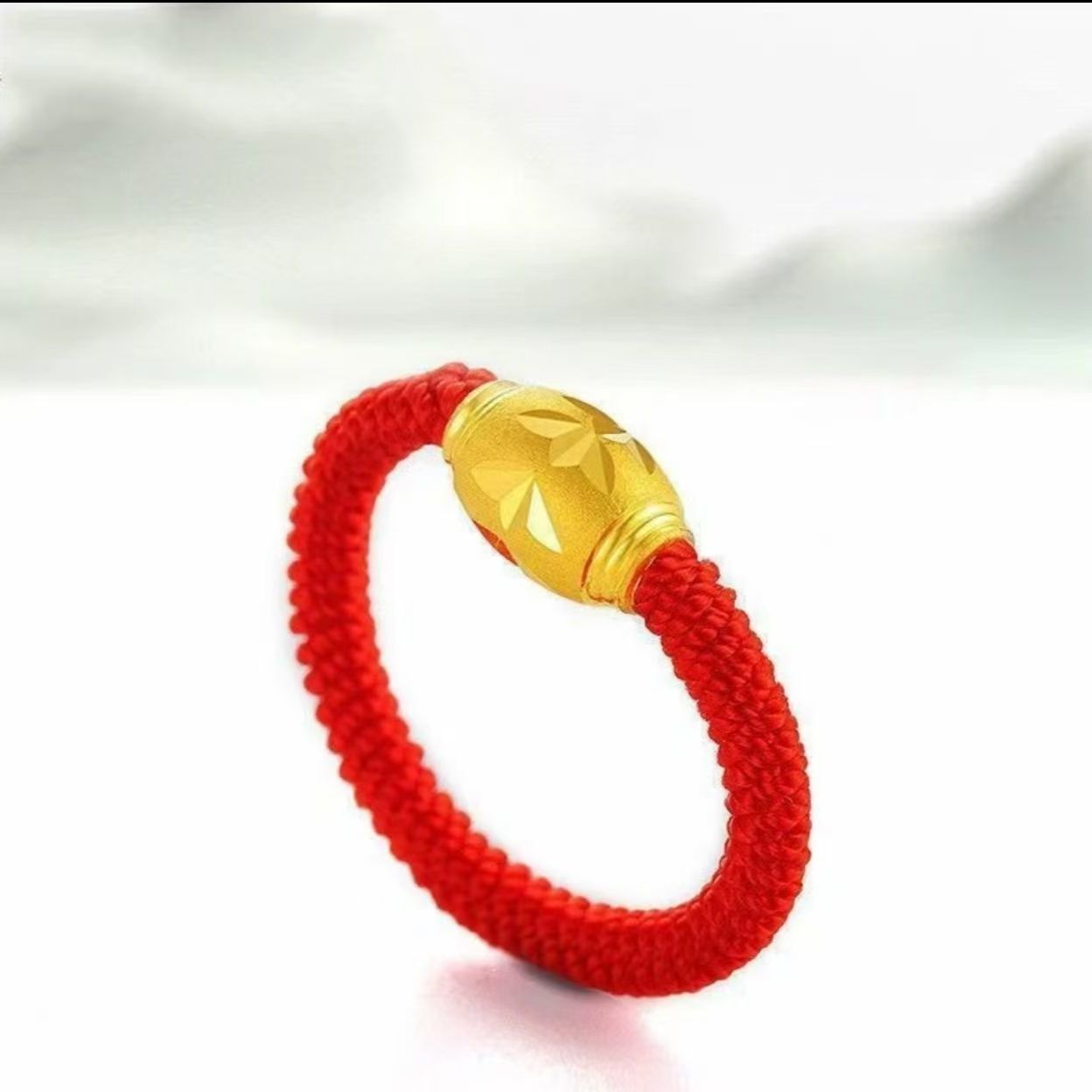 【金总专属】百搭时尚复古大气简约女圆圆满满红绳饰品戒圈【SJZ05】