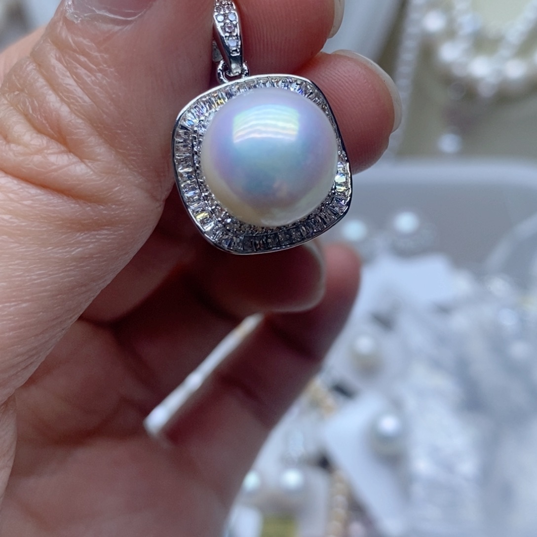 未镶嵌吊坠淡水珍珠