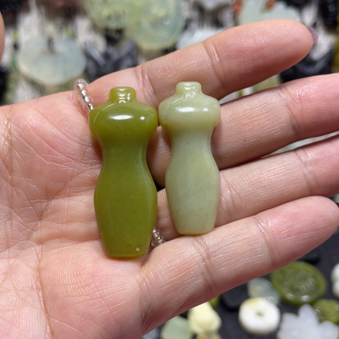 【闪购商品】岫玉颈饰未镶嵌71吊坠