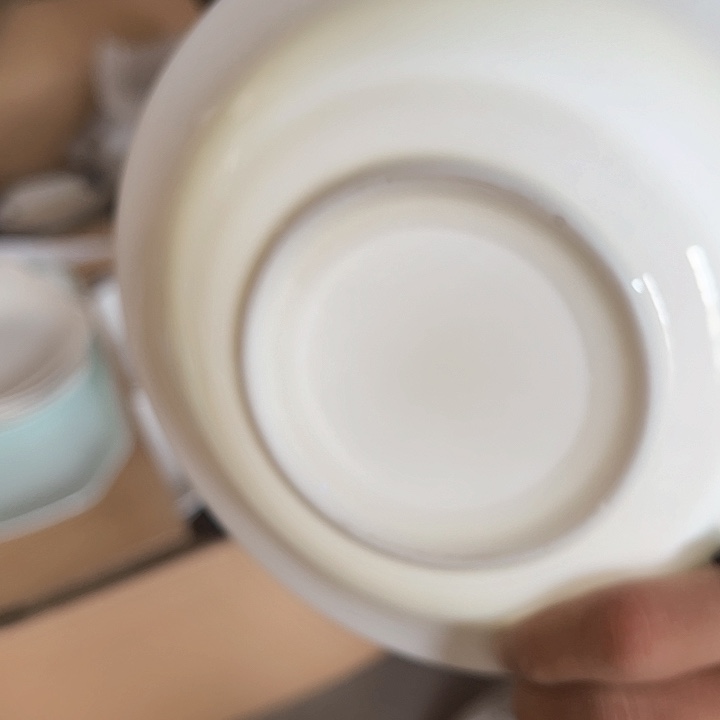 微瑕介意勿拍不退不换 7英寸骨瓷小草帽盘6只