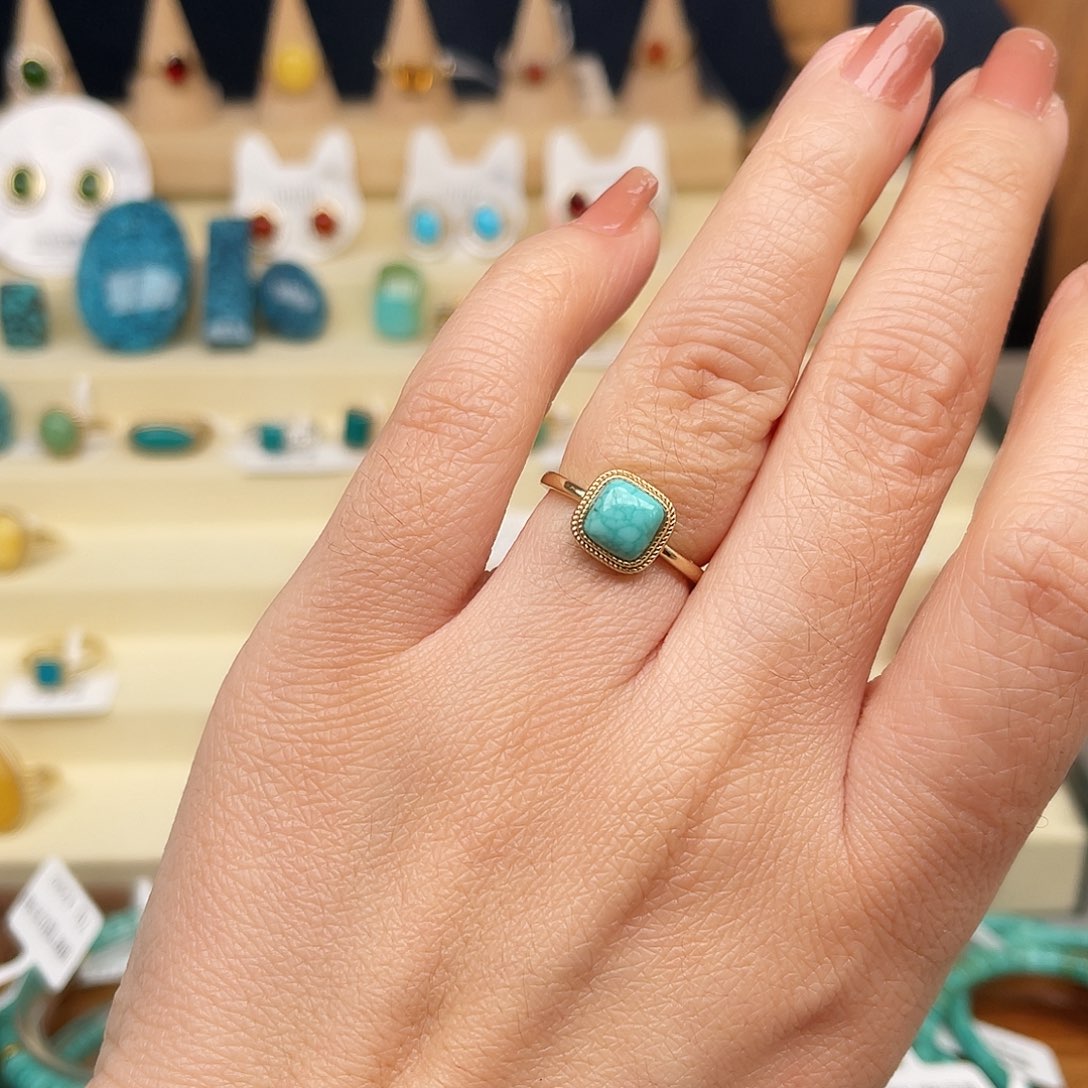 绿松石戒指合金女戒