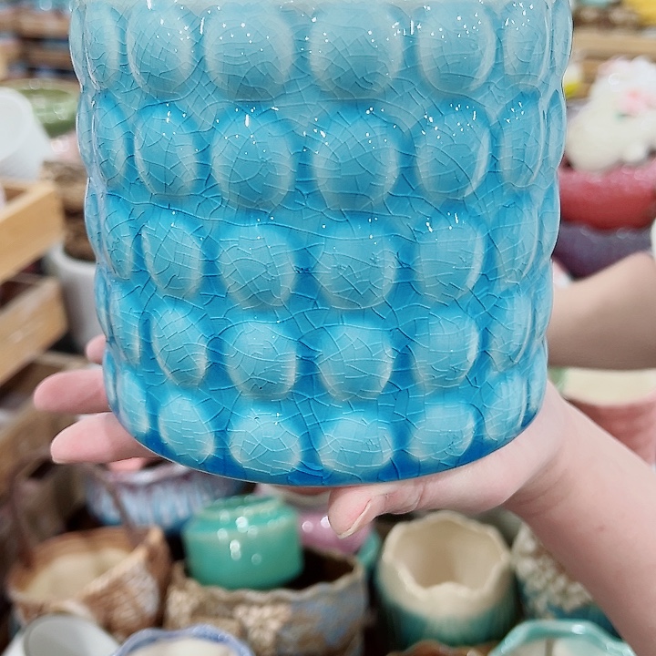 有孔，凑单福利满10元发货陶瓷多肉花盆！