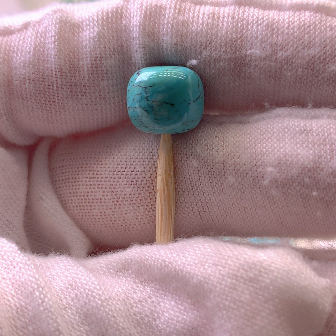 绿松石未镶嵌挂件10*8.8mm