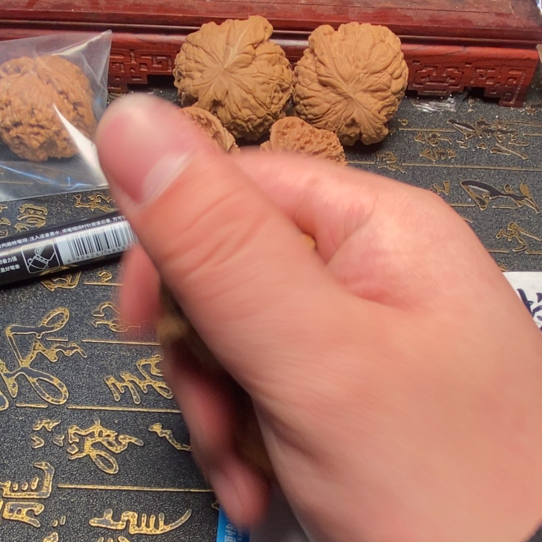 文玩核桃把件将*磨盘