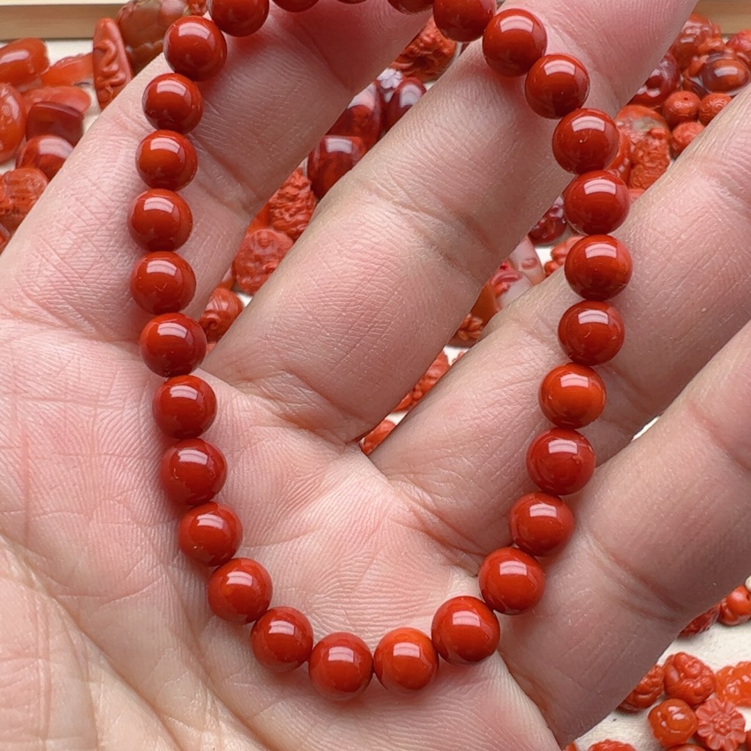 南红玛瑙配饰未镶嵌