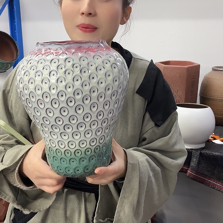 13×27 -粗陶花盆有孔-买买买