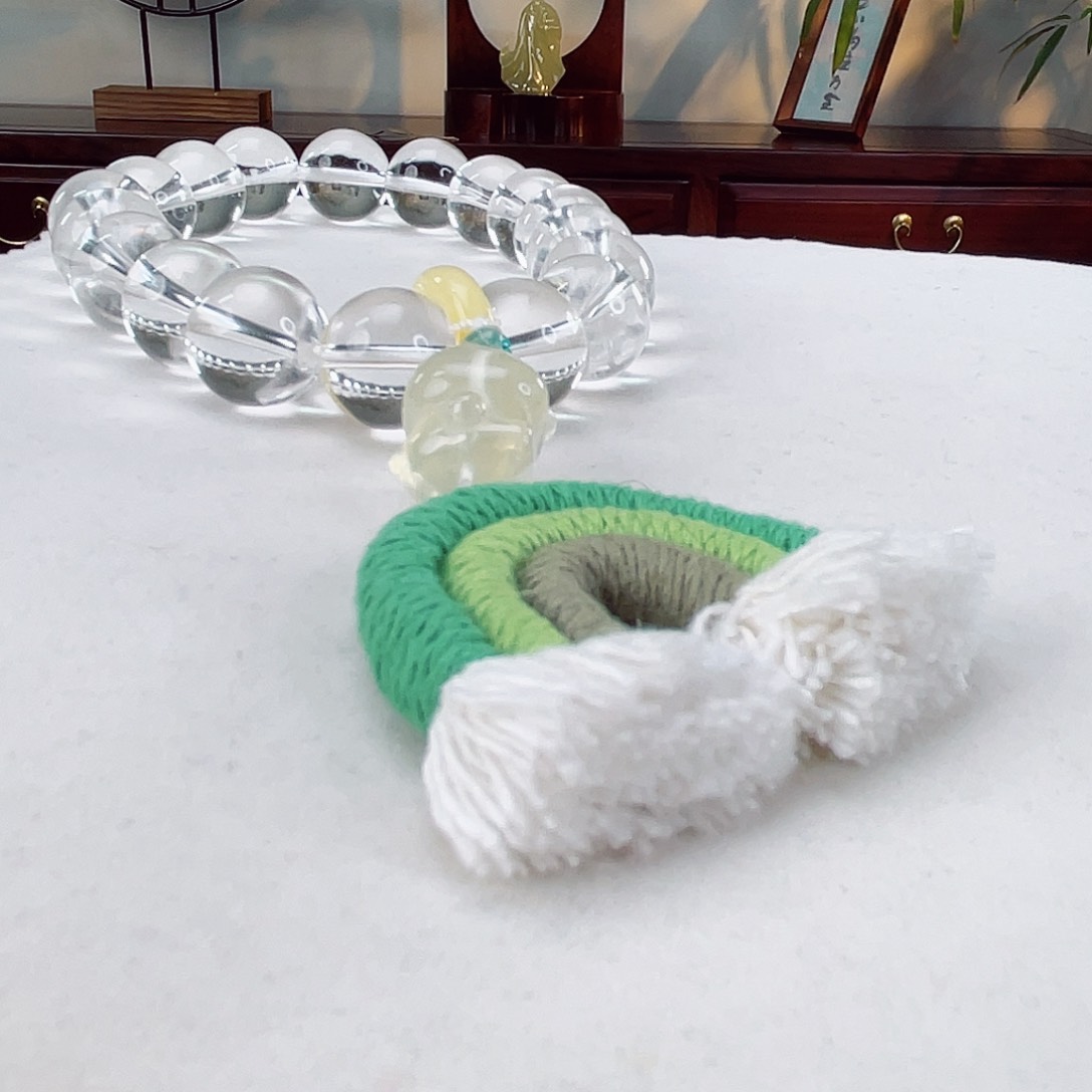 水晶车挂未镶嵌水晶15.5